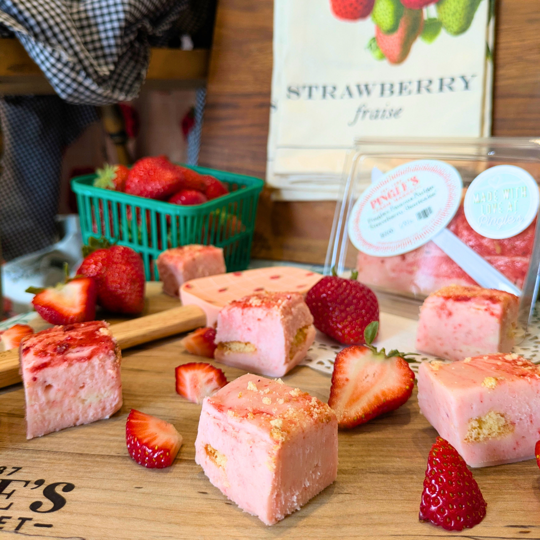 Pingle's Strawberry Shortcake Fudge